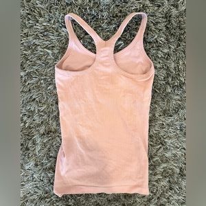 lululemon ebb to the street tank light pink size 4